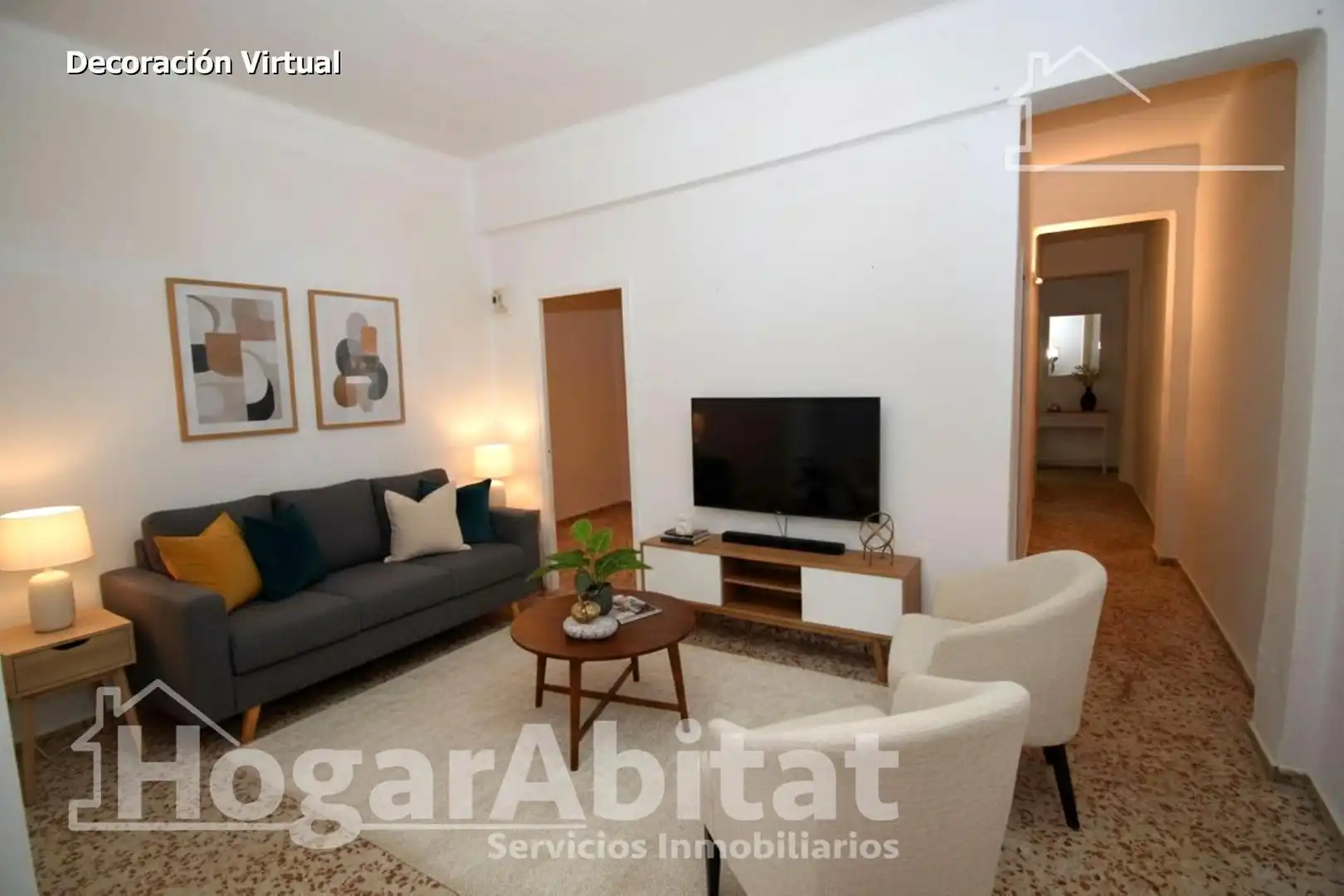 Sala d'estar de Pis en venda en Sueca amb Terrassa