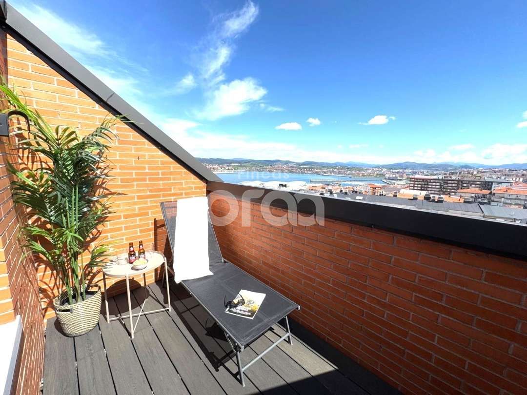 Terraza de Dúplex en venta en Santurtzi  con Calefacción, Terraza y Trastero