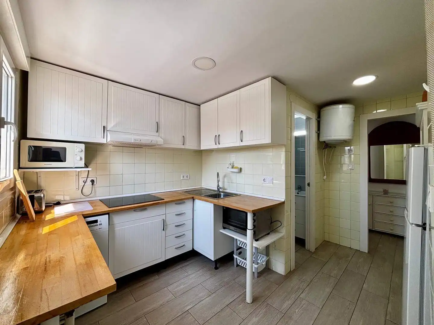 Cuina de Apartament en venda en Gandia amb Jardí privat, Terrassa i Balcó