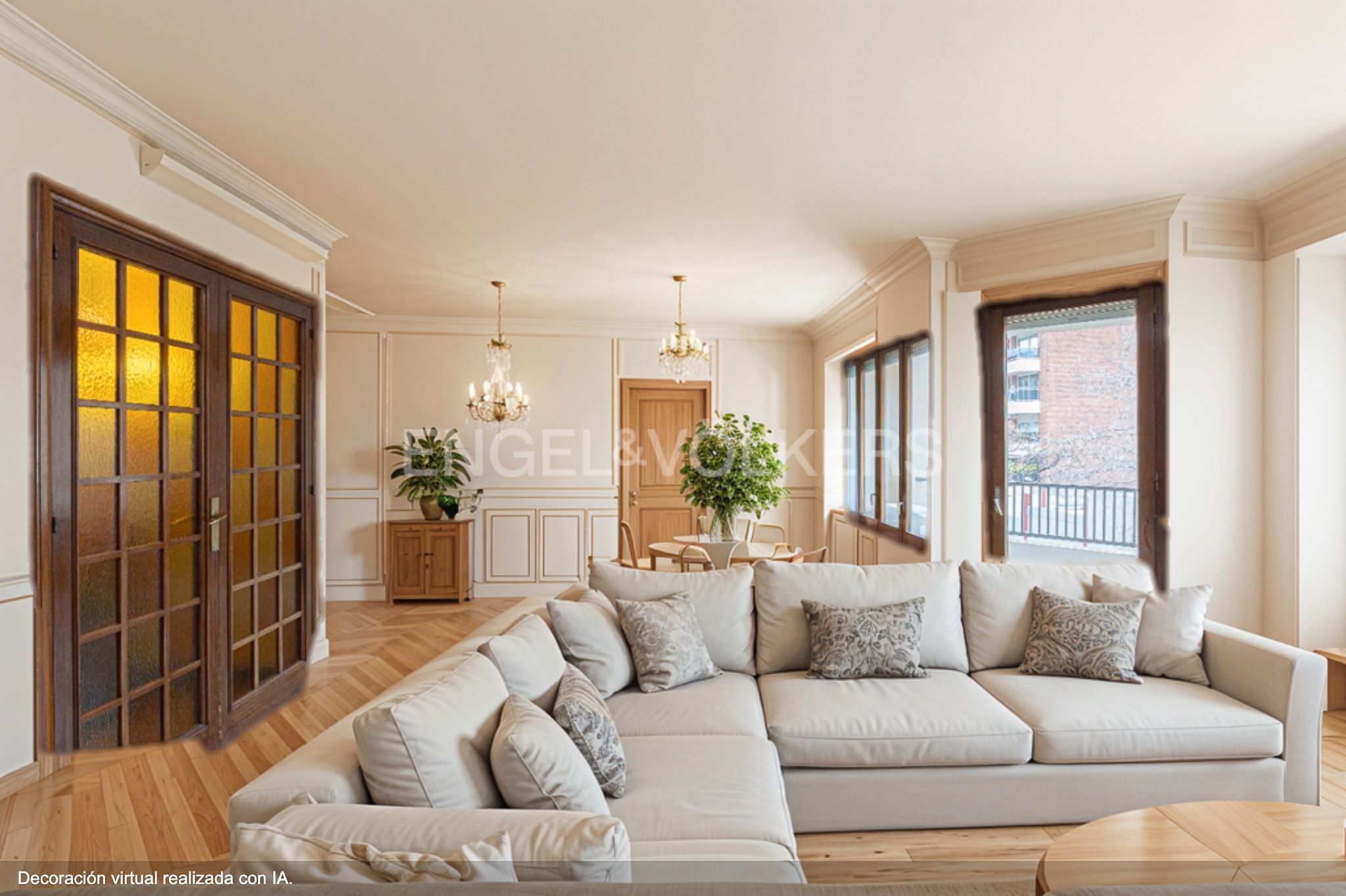 Sala d'estar de Apartament en venda en  Barcelona Capital amb Aire condicionat, Calefacció i Parquet