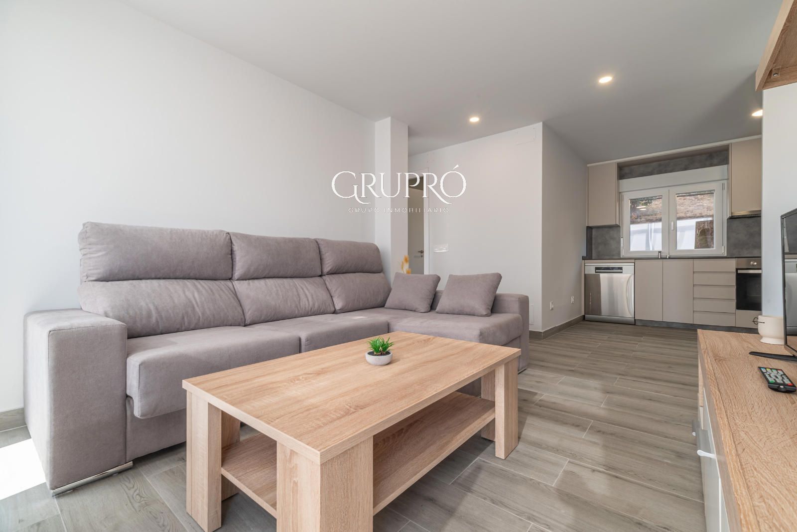 Sala de estar de Piso en venta en Baiona con Amueblado