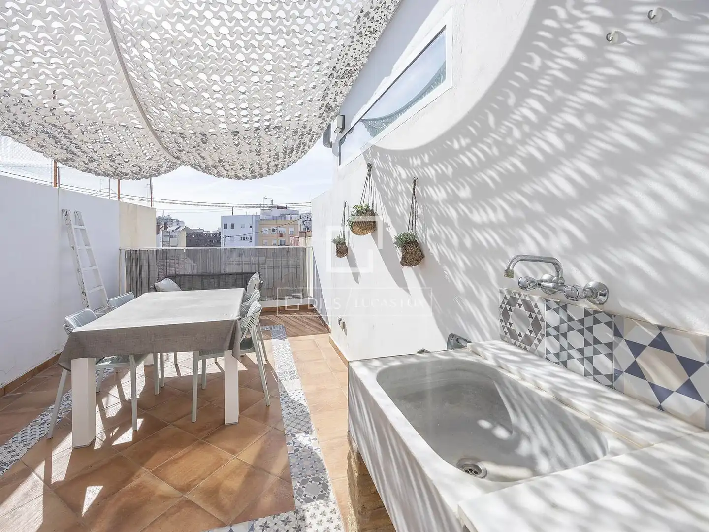 Terraza de Ático de alquiler en Valencia con Aire acondicionado, Parquet y Terraza