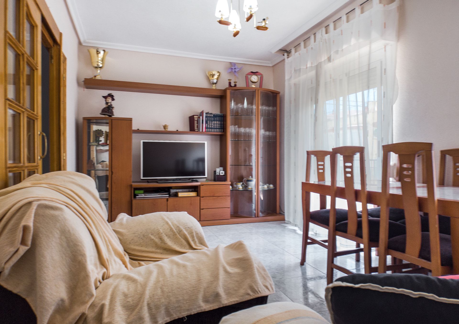 Living room of Flat for sale in Jijona / Xixona  with Air Conditioner, Heating and Furnished