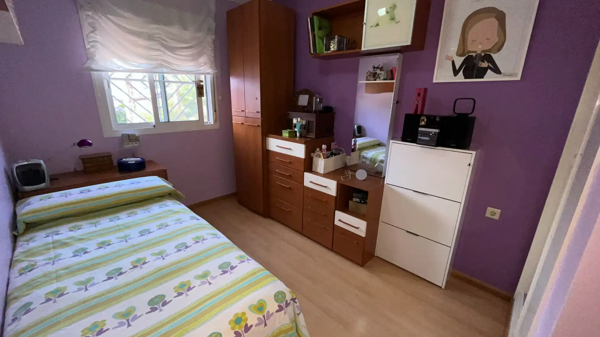 Dormitori de Casa adosada en venda en Málaga amb Aire condicionat, Calefacció i Jardí privat