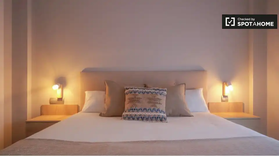 Habitación de Piso de alquiler en Madrid con Aire acondicionado, Calefacción y Amueblado