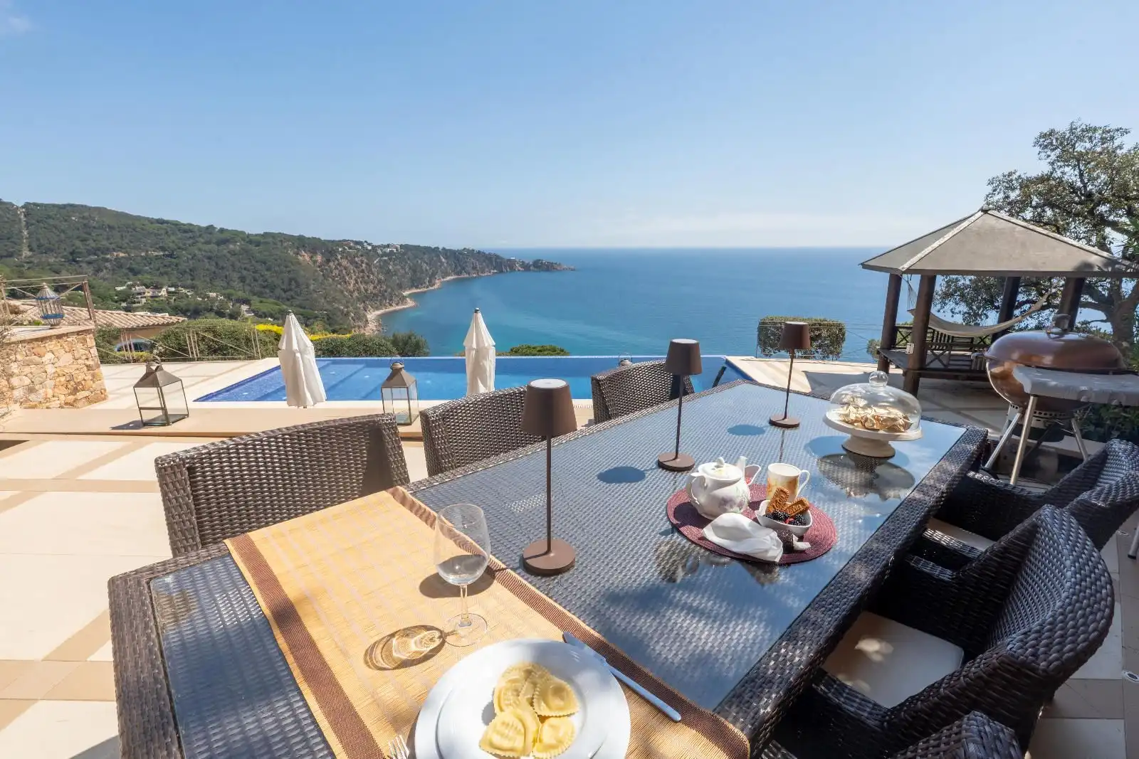 Terrassa de Casa o xalet de lloguer en Sant Feliu de Guíxols amb Aire condicionat, Jardí privat i Terrassa