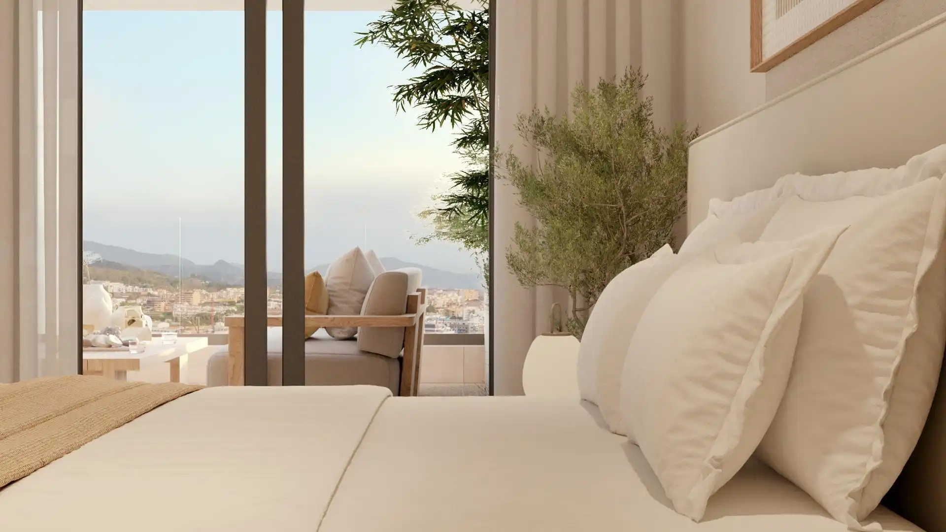 Habitación de Apartamento en venta en Estepona con Aire acondicionado, Jardín privado y Terraza