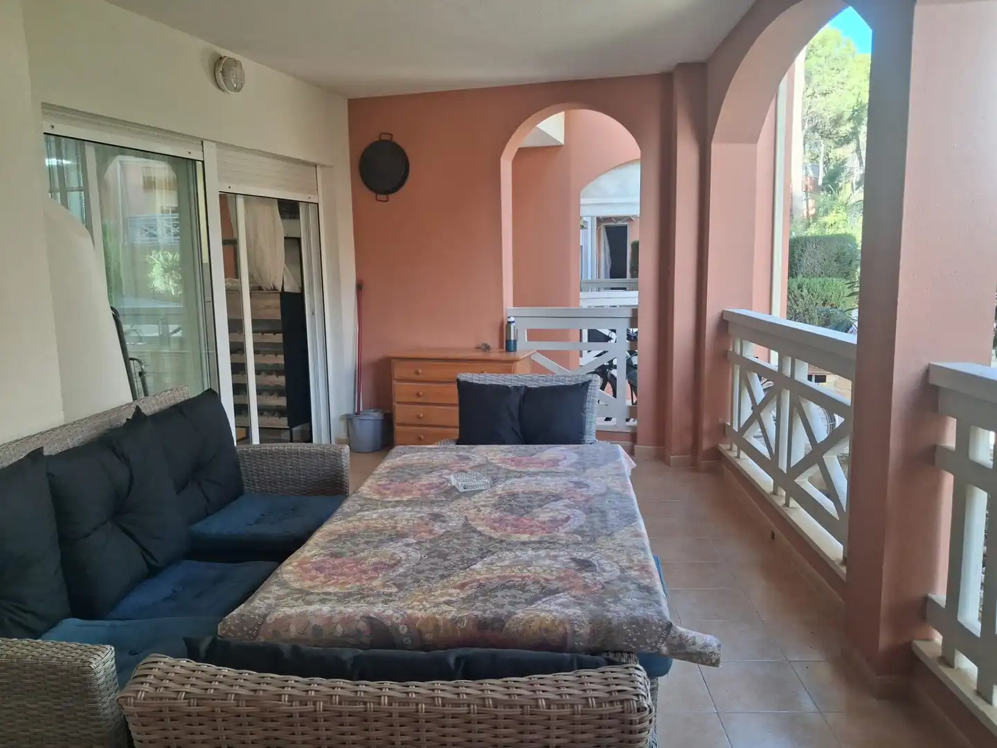 Terrasse von Wohnung zur Miete in Costa Sur