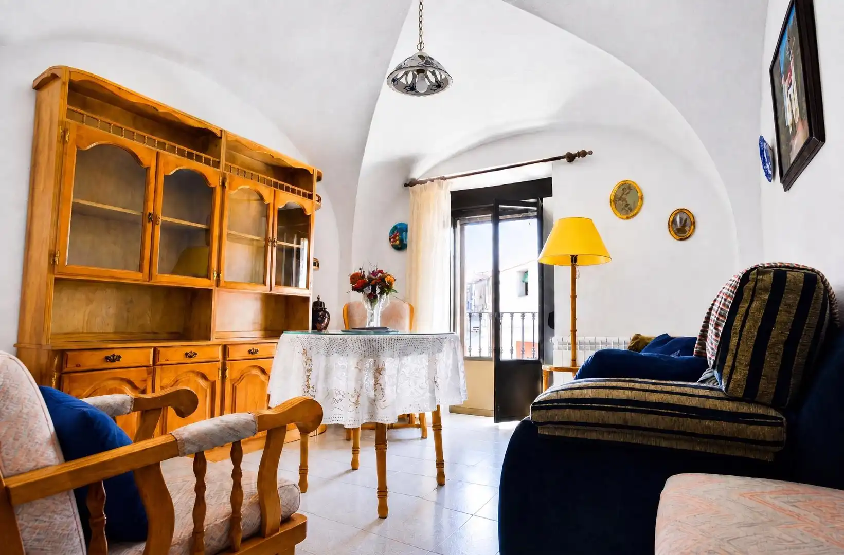 Living room of Houses for sale in Montánchez  with Heating, Terrace and Balcony