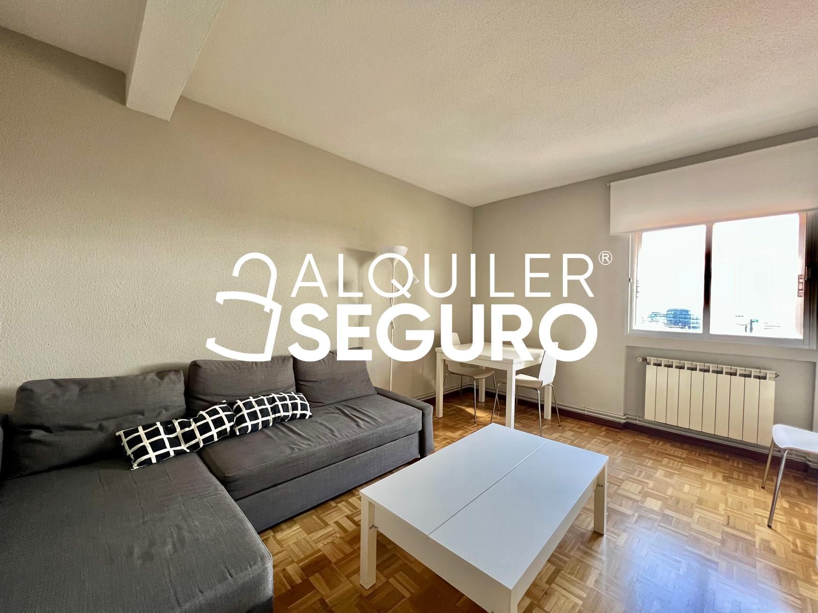 Living room of Flat to rent in  Madrid Capital  with Heating, Terrace and Furnished
