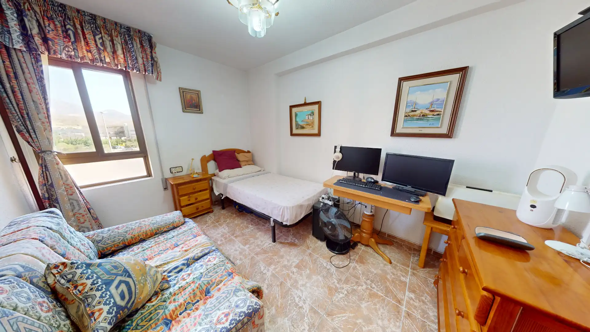 Bedroom of Flat for sale in El Campello  with Air Conditioner and Furnished