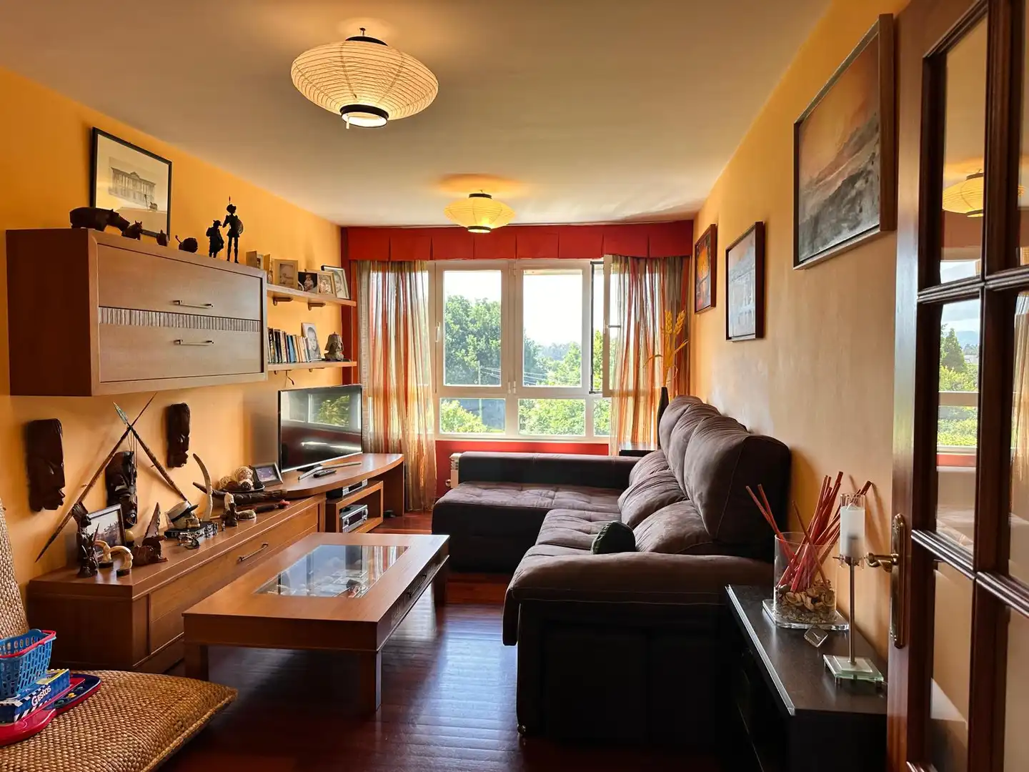 Sala de estar de Dúplex en venta en Boqueixón con Calefacción y Trastero