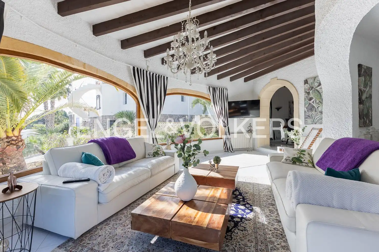 Living room of Houses for sale in Jávea / Xàbia  with Air Conditioner, Heating and Private garden