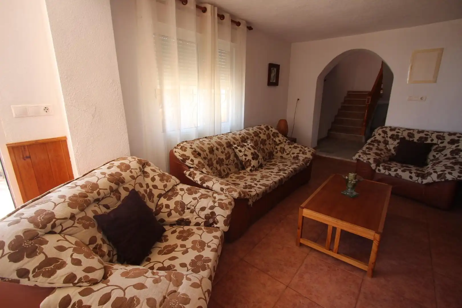 Sala de estar de Casa o chalet en venta en Guardamar del Segura con Jardín privado, Terraza y Piscina