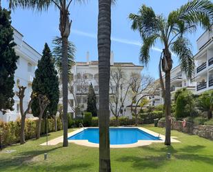 Garden of Attic for sale in Marbella  with Air Conditioner, Terrace and Swimming Pool