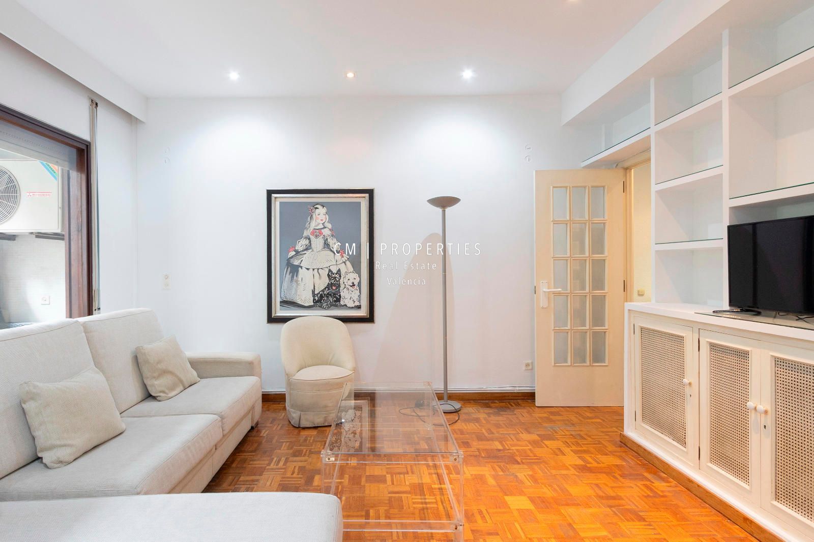 Sala d'estar de Pis en venda en  Valencia Capital amb Aire condicionat, Calefacció i Parquet