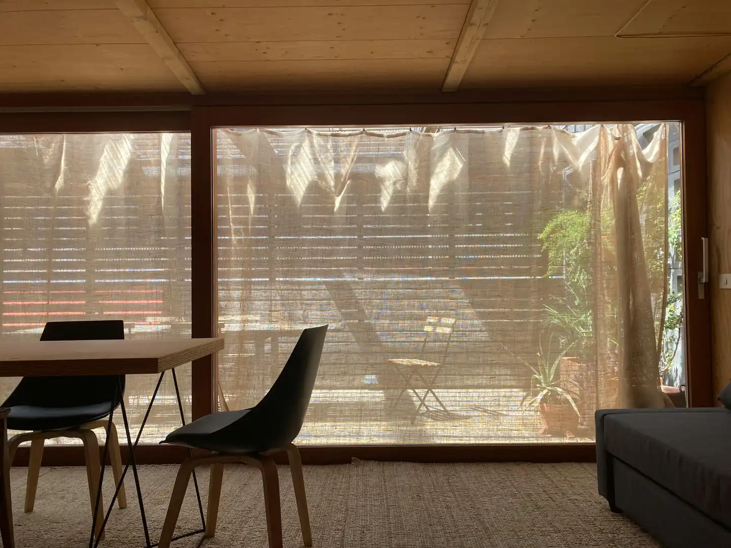 Garden of Flat for rent in Barcelona  with Air Conditioner, Heating and Furnished