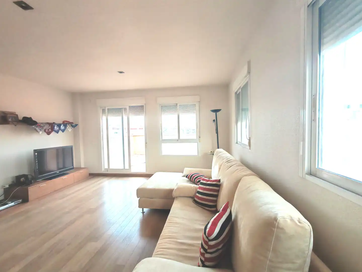 Living room of Attic for sale in Elche / Elx  with Air Conditioner, Terrace and Balcony