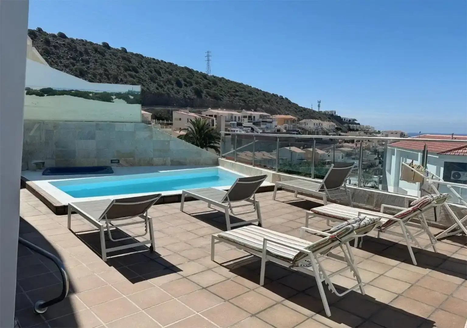 Terraza de Casa o chalet de alquiler en Mogán con Piscina y Balcón