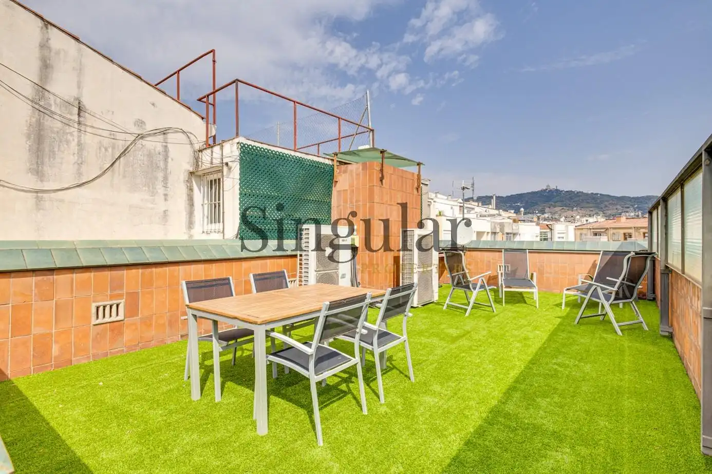 Terrace of Attic for sale in Barcelona  with Heating, Parquet flooring and Terrace