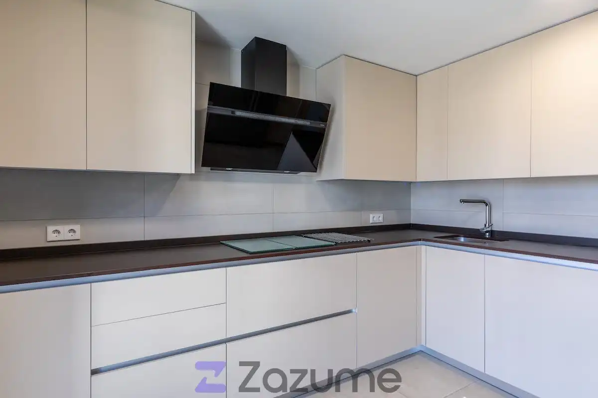 Kitchen of Flat for rent in Madrid  with Air Conditioner, Private garden and Terrace