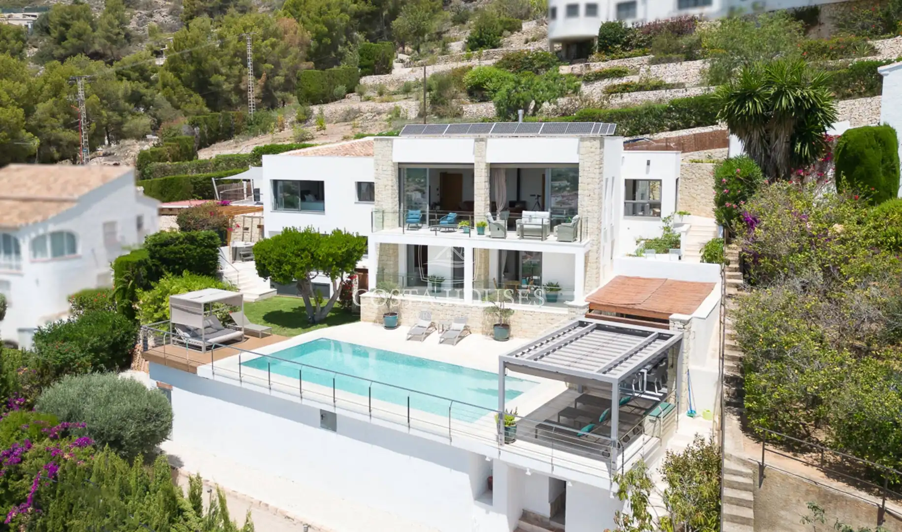 Vista exterior de Casa o chalet en venta en Jávea / Xàbia con Aire acondicionado, Jardín privado y Terraza