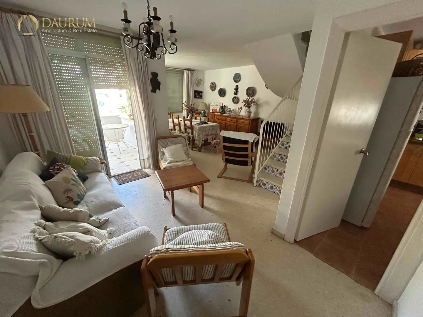 Wohnzimmer von Maisonette zum Verkauf in Rincón de la Victoria mit Terrasse, Abstellraum und Schwimmbad