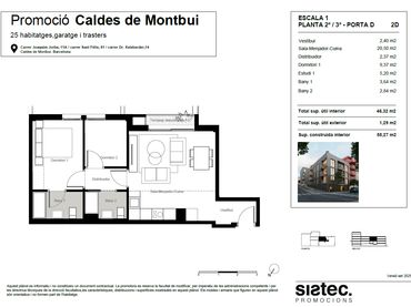 Piso de obra nueva con balcón en venta en Carrer Doctor Xalabarder 14