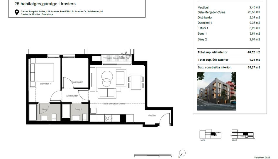 Foto 1 de Pis en venda a Carrer Doctor Xalabarder, 14, Caldes de Montbui, Barcelona