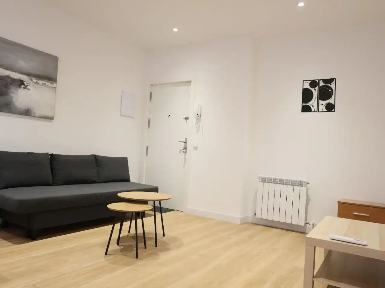 Wohnzimmer von Wohnung zur Miete in  Madrid Capital mit Klimaanlage