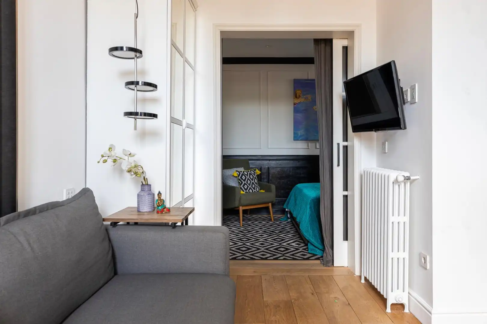 Sala de estar de Ático en venta en Barcelona con Aire acondicionado, Calefacción y Parquet