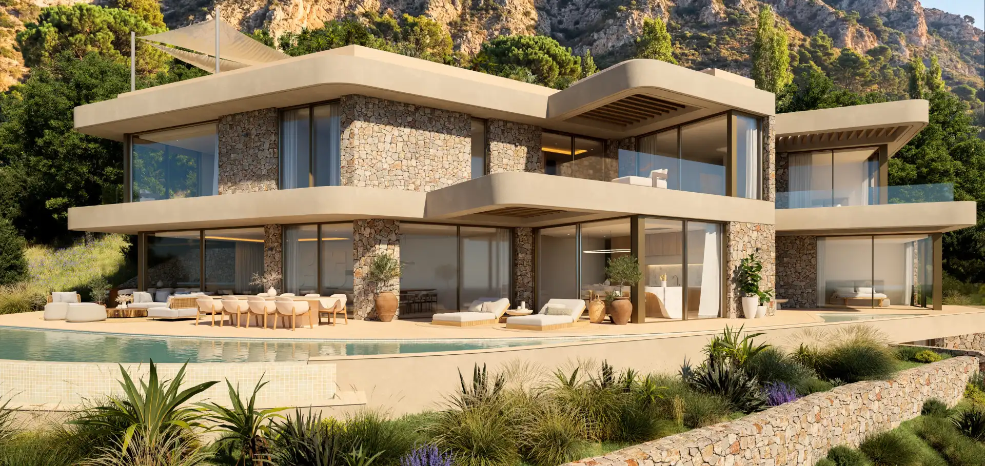 Vista exterior de Casa o xalet en venda en Jávea / Xàbia amb Aire condicionat, Jardí privat i Terrassa