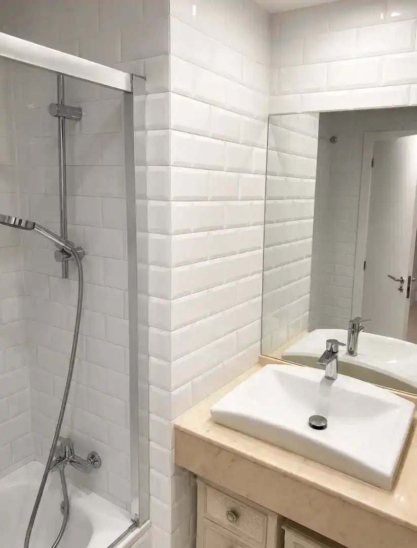 Bathroom of Flat for sale in Castelldefels  with Air Conditioner and Balcony