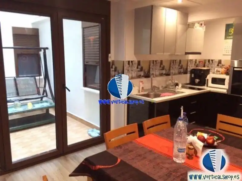 Kitchen of Flat for sale in Caudete  with Air Conditioner, Parquet flooring and Terrace