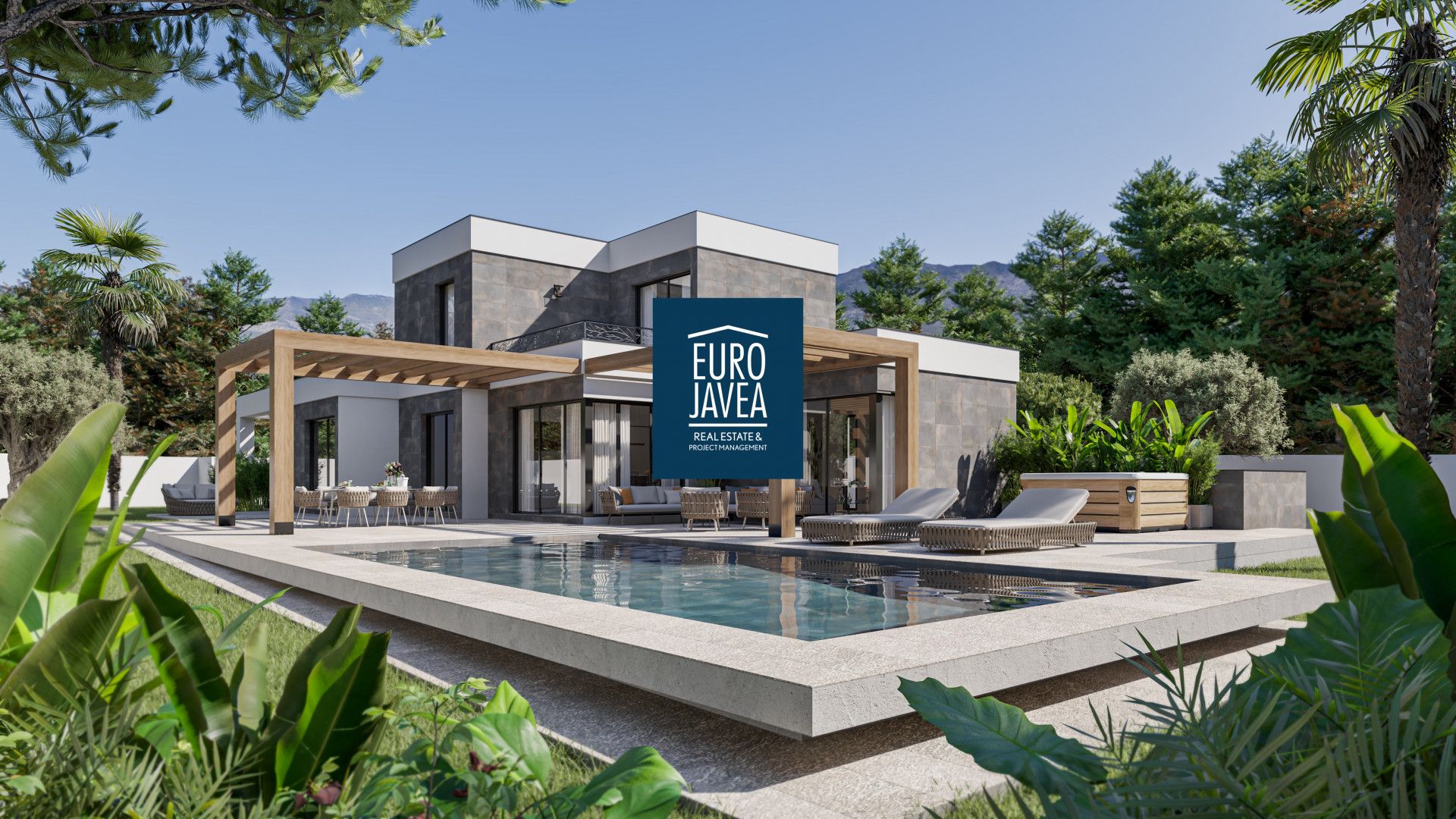 Vista exterior de Casa o xalet en venda en Jávea / Xàbia amb Aire condicionat, Jardí privat i Terrassa