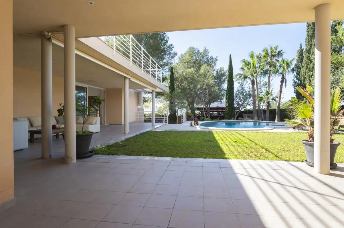 Terraza de Casa o chalet de alquiler en Sant Josep de sa Talaia con Aire acondicionado, Calefacción y Jardín privado
