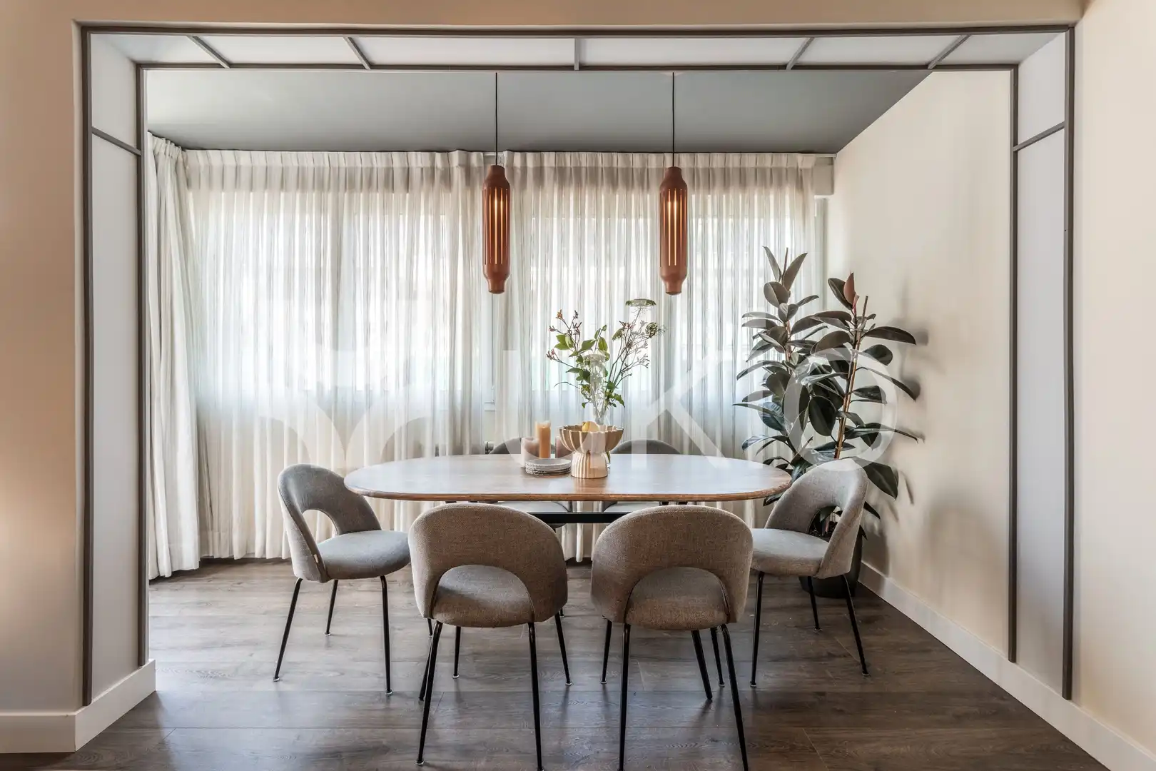 Comedor de Apartamento de alquiler en Madrid con Aire acondicionado, Calefacción y Terraza