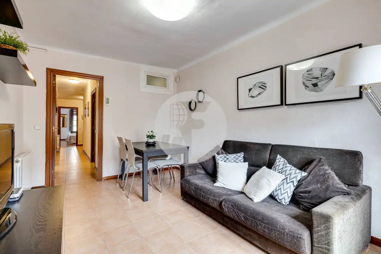 Sala d'estar de Pis en venda en Barcelona amb Calefacció i Terrassa