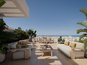 Àtic amb piscina en venda a Estepona Pueblo