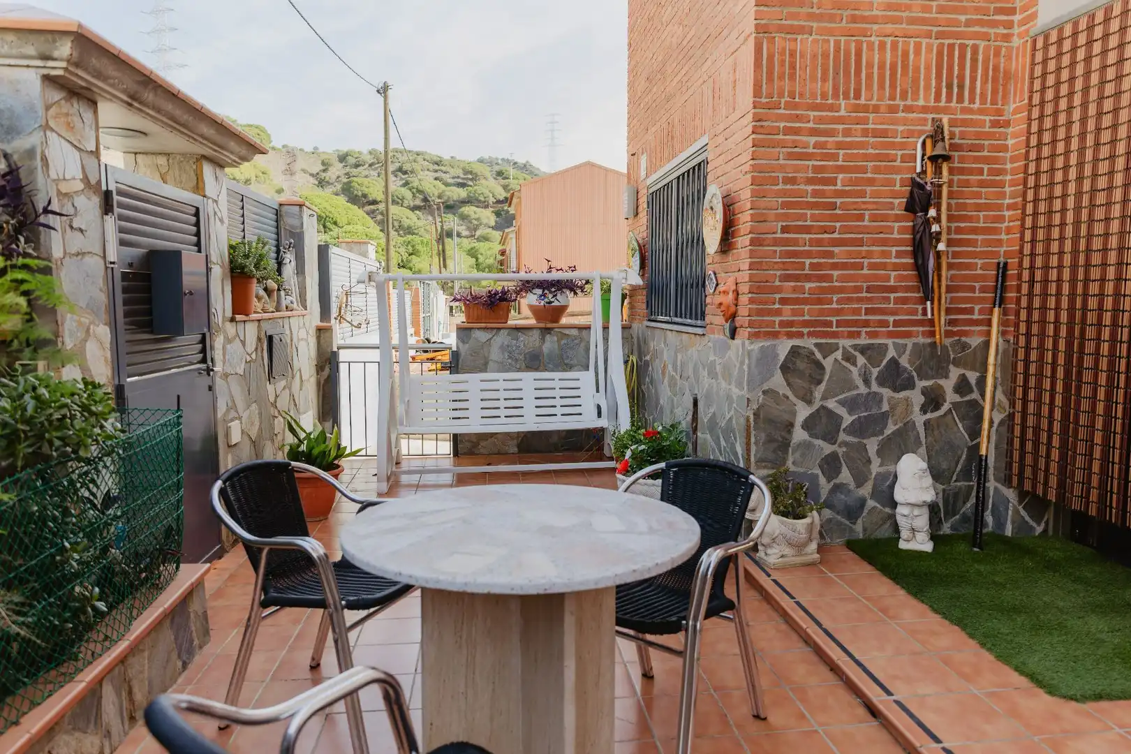 Garden of Houses for sale in Santa Coloma de Gramenet  with Air Conditioner, Heating and Private garden