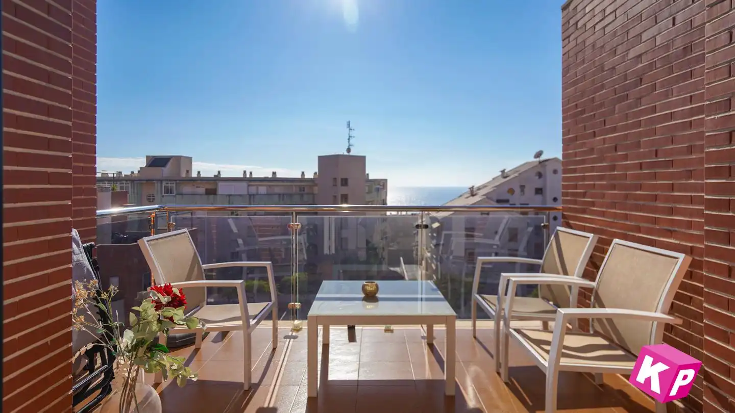 Terrasse von Wohnung zum Verkauf in Santa Pola mit Klimaanlage, Heizung und Terrasse