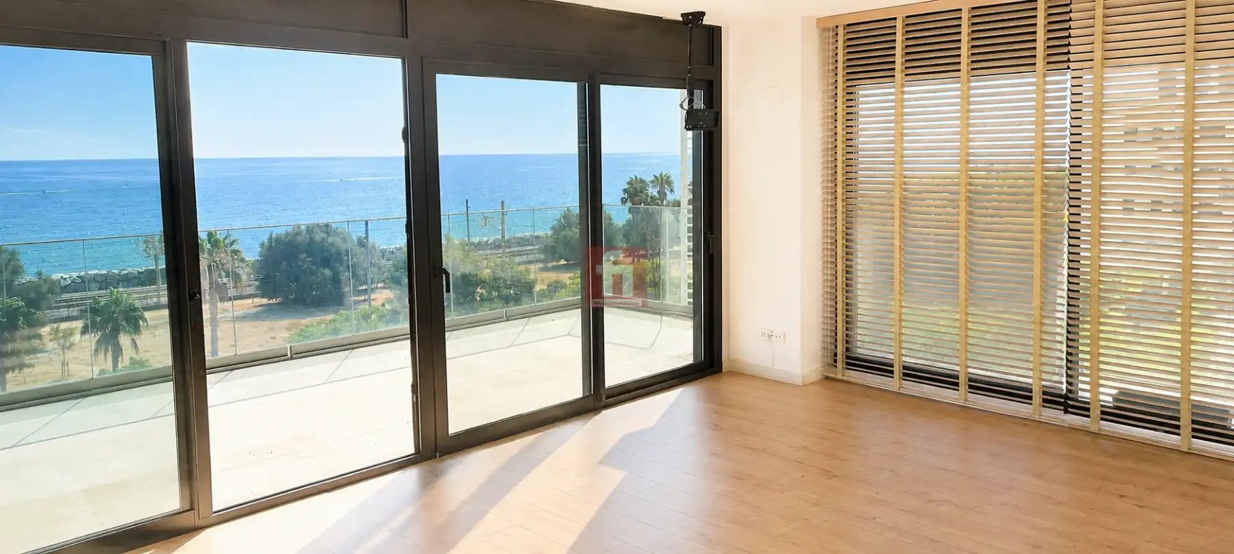 Wohnzimmer von Wohnung zur Miete in Mataró mit Klimaanlage, Heizung und Parkett