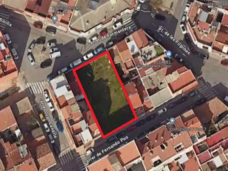 Wohnbaugrundstück zum Verkauf in Carrer de Fernando Poo 6