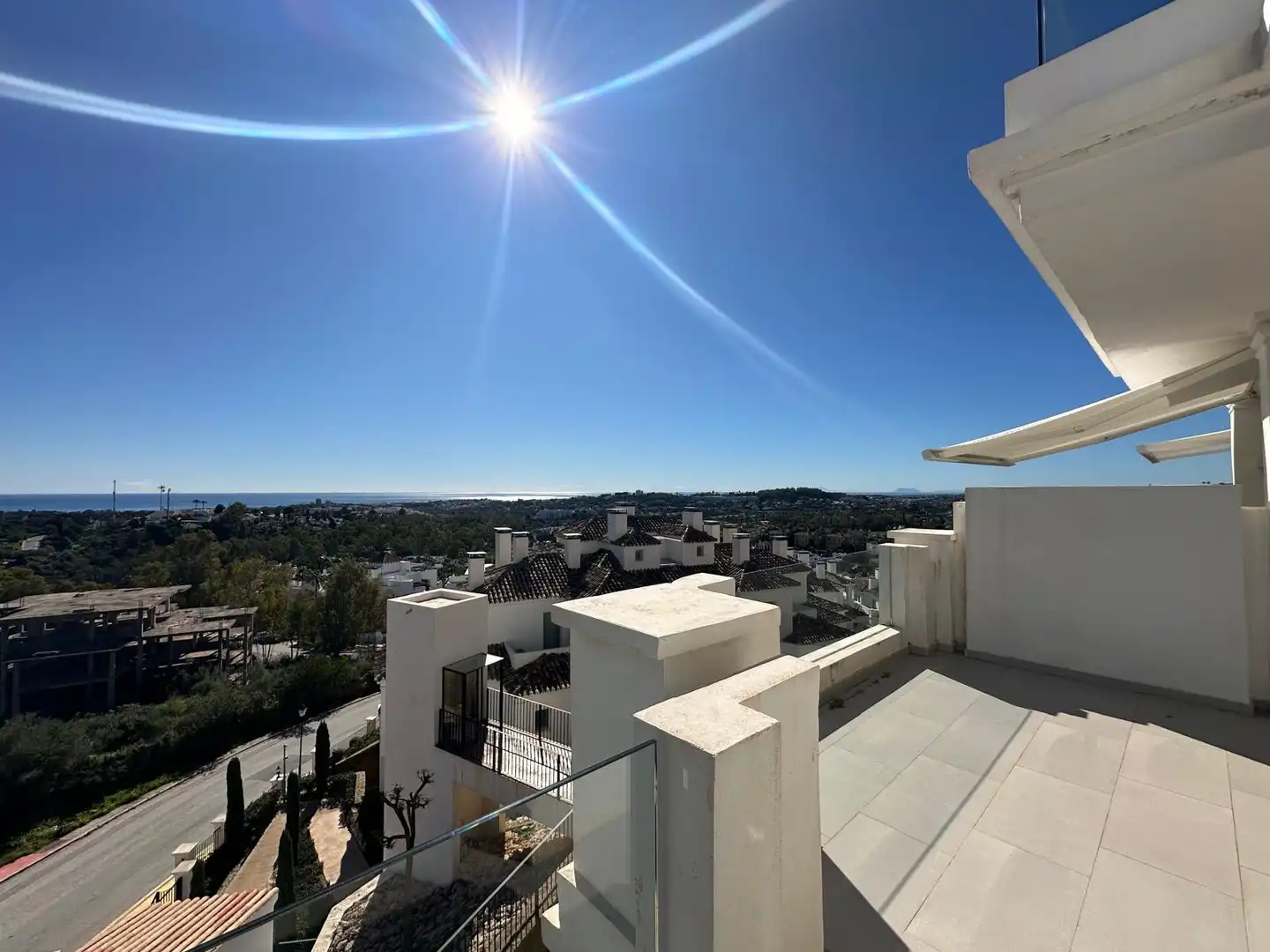 Terraza de Apartamento de alquiler en Marbella con Aire acondicionado, Terraza y Piscina