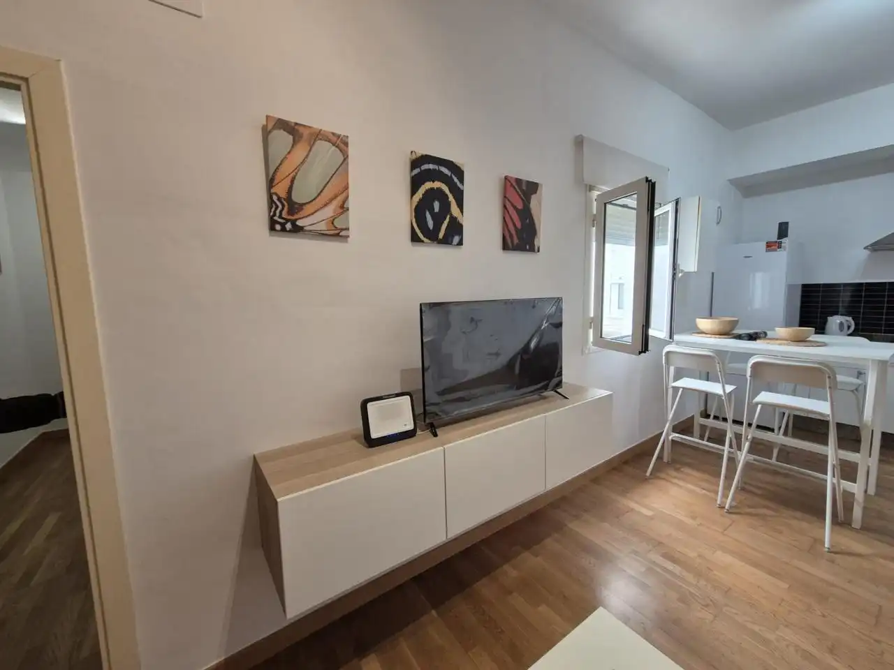 Sala de estar de Piso en venta en Sevilla con Amueblado