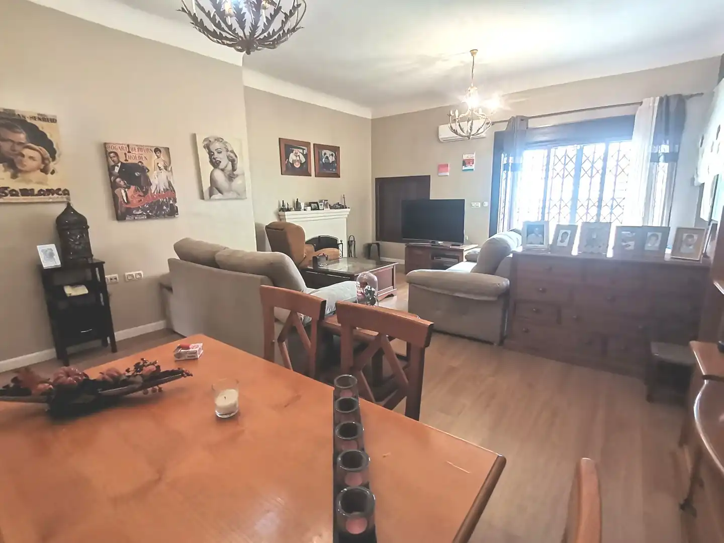 Living room of Houses for sale in Almería  with Air Conditioner, Private garden and Terrace