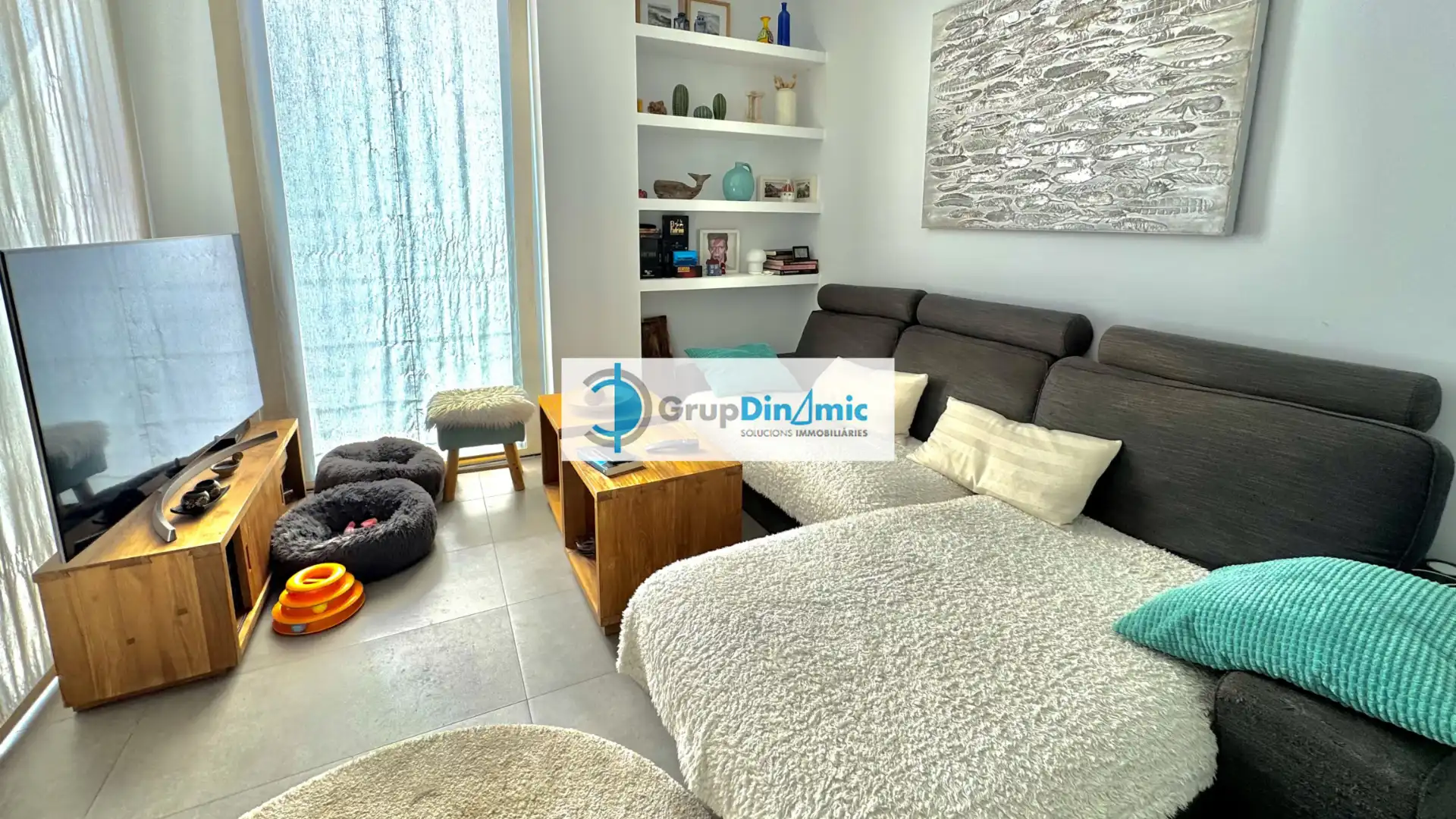 Sala de estar de Dúplex en venta en Palamós con Calefacción, Terraza y Amueblado