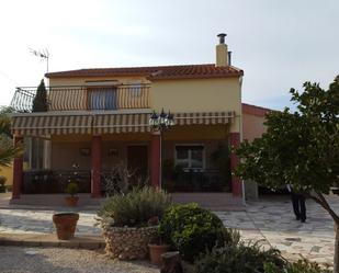 Vista exterior de Casa o xalet en venda en Sax amb Calefacció, Jardí privat i Terrassa