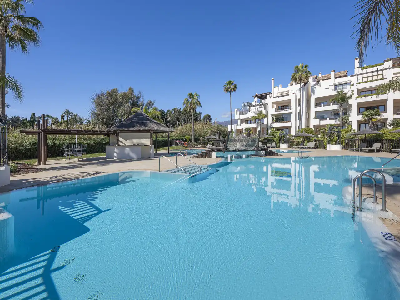Swimming pool of Duplexes for sale in Estepona  with Air Conditioner, Heating and Terrace
