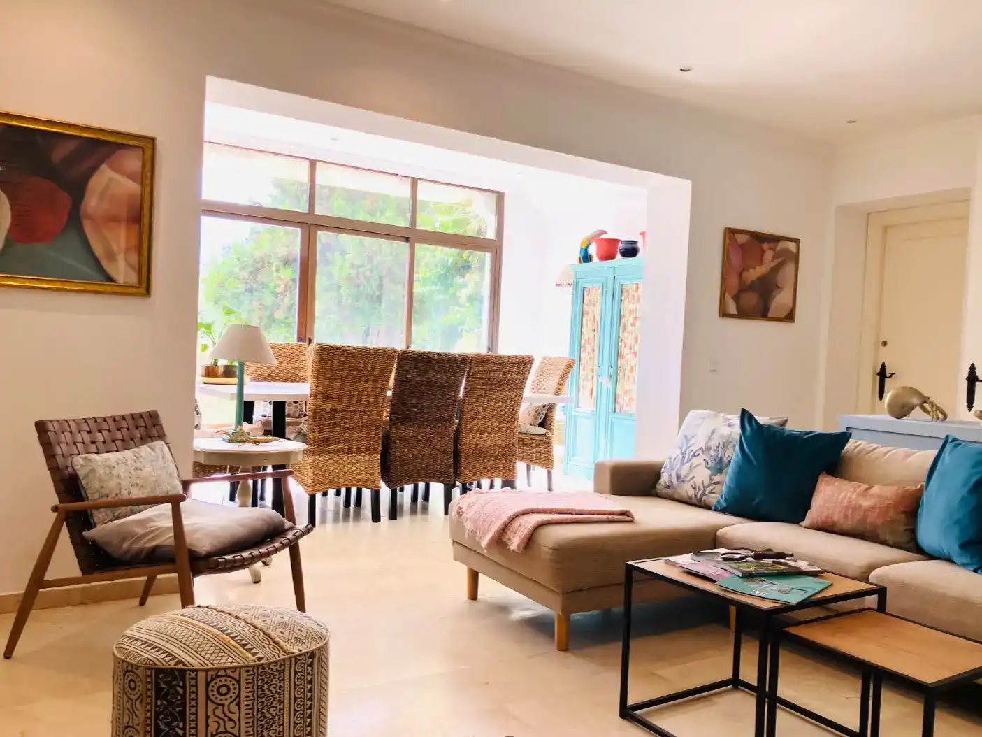 Sala d'estar de Casa adosada de lloguer en Sotogrande Costa